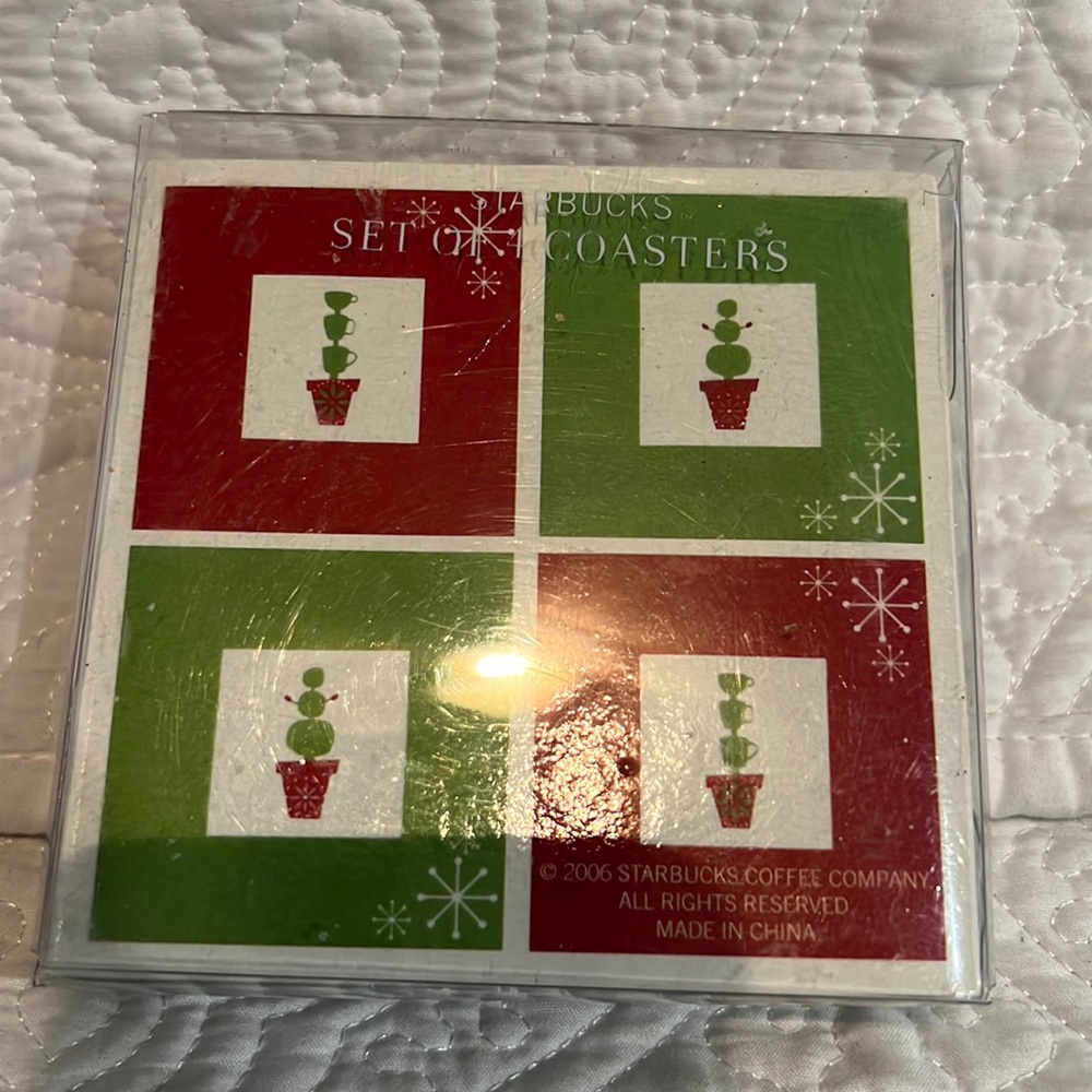 Starbucks set‎ of 4 coasters